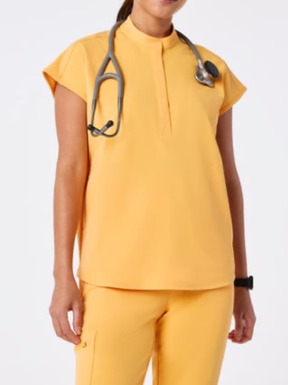 FIGS Rafela top xxs- Dandelion Yellow